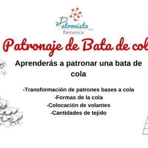 Patronaje de Bata de cola
