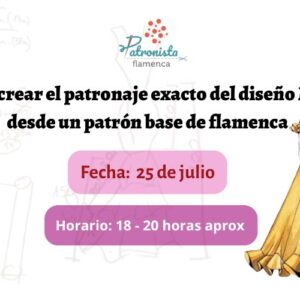 Patronaje completo del diseño Margarita